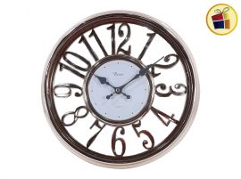 RELOJ DE PARED REDONDO CALADO BRONCE 30CM (CA4796/247962) POKA