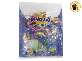 CHUPETIN PALETITA + PULSERAS X10 UND (00080/00107) MANDUVI