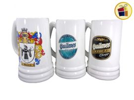 JARRO CHOPP CERVECERO 1LT CERAMICA ANILLADO  LOGO VARGAS (732/1002/004555)