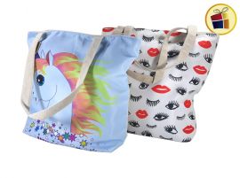 BOLSO PLAYERO DE TELA FRENTE ESTAMPADO TRESHER (000809)