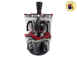 SET ESPECIEROS VIDRIO X12 GIRATORIO LABANIM (113-81388/010395)