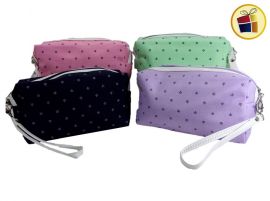 (OFERTA FINAL)PORTA COSMETICO TELA ESTAMPA CORONA CH (071735)