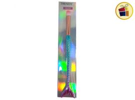 BROCHA DE MAQUILLAJE REDONDEADA COLA SIRENA TRENDY (45759/14575)