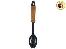CUCHARA CALADA NYLON MANGO MADERA LEGUMBRES 33CM SOIFER (BK5-7/433663)