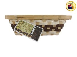 PANERA DE MIMBRE RECTANGULAR CON GUARDA  23X18CM (957541/BM9546RE)