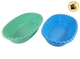 ENSALADERA PLASTICA OVAL FACETADA MEDIANA 2LT MIS PLAST (0846/160846)