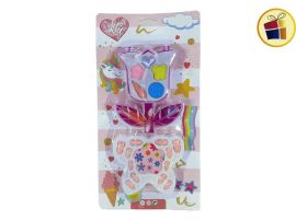 SET COSMETICA INFANTIL FLOR Y MARIPOSA 23CM BLISTER COLORPEN  (740630/203475)