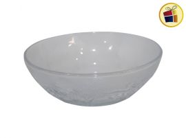 COMPOTERA VIDRIO 12CM LABRADO DE FLORES OLIMPICO(35065/66/76/353396)