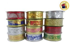 CINTA NAVIDEÑA DECORADA 2.7CM ANCHO FLUSS (426-18-1/NS203494/000012)