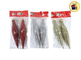 ADORNO NAVIDEÑO LAGRIMAS X2 16CM FLUSS (51550/515506/JT21-YS145)