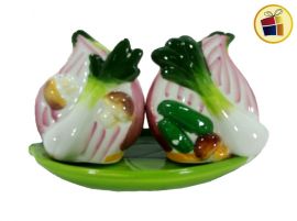 PORTA ESCARBADIENTES Y SALERO DE CERAMICA 7.3CM  (691798/C-269-17-9)