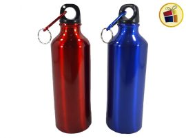 BOTELLA DEPORTIVA ALUMINIO BRILLOSO Y ESTAMPADO 21 CM FLUSS (M107-19-1/2/529128)