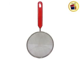 COLADOR ACERO N°14 MANGO PLASTICO COLOR 14X28CM (CD14626/364645)