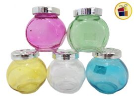 FRASCO DE VIDRIO TAPA PLASTICA TRANSP/ COLOR 8CM (187253/DD7988/019261/DD8262/019766/NS049031Z/342075)