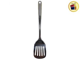 ESPATULA CALADA  DE ACERO MANGO COLOR 37CM (054231/PP0413)