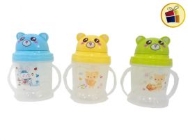 JARRITO PLASTICO CON ASAS Y SORBETE FORMA OSO POKA (NS230452/605366)