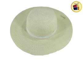 CAPELINA DAMA DE RAFIA LISA CON CINTA TRESHER (305631)