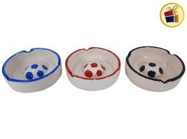 CENICERO DE CERAMICA REDONDO DECORADO 10.5CM (D80630/420347)