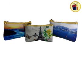 (OFERTA FINAL)PORTA COSMETICO CUERINA ESTAMPADO CH (62672)