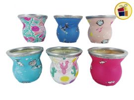 MATE VIDRIO FORRADO COPITA VIROLA METAL (063814) 