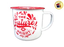 JARRO ENLOZADO BLANCO FRASES 8CM LABANIM (3108D/131086)