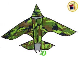 NEW21 BARRILETE/COMETA FORMA AVION 60X96CM ELDIE (MKI980522/123160)