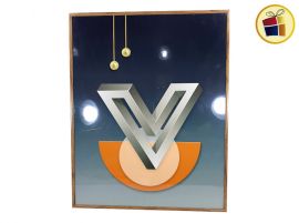 CUADRO PLASTICO SIMIL MADERA VERTICAL 38X48 IDEAS (RJ1388/147296)