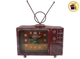 RELOJ METAL VINTAGE TELEVISOR 30CM IDEAS (CF12363/147654)