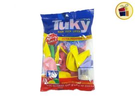 (P.VA.)GLOBO TUKY MULTICOLOR 12" X25UND (010353/80004/03536) DERPOL TUKY