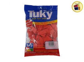 (P.VA.)GLOBO TUKY ROJO 9" X50 UND (000430/6004/00400) DERPOL TUKY