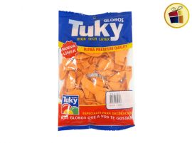 (P.VA.)GLOBO TUKY NARANJA 9" X50 UND (000433/6007/00707) DERPOL TUKY