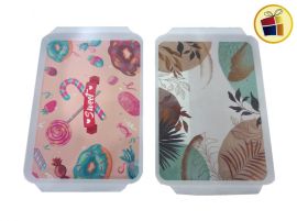 BANDEJA RECTANGULAR ESTAMPADA 23.5X36CM DIAWARA (4709/060084)