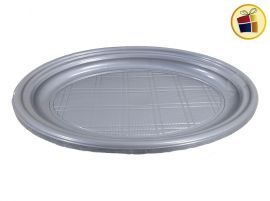 BANDEJA OVALADO X10 PLATA/ORO/NEGRO (41248) BANPLAST 