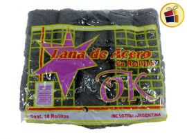 ROLLITO LANA DE ACERO OK X10 (004018)