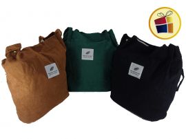 CARTERA CORDEROY PARA DAMA CON BROCHE TRESHER (13026)