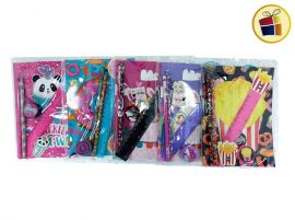 SET ESCOLAR UNICORNI0 DONA Y LLAMA X7 PZS (CUADERNO+CARTUCHERA+REGLA+LAPIZ+BORRADOR+SACAPUNTAS) FOOTY (NB06/NB07/081027) 