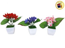ADORNO MACETA FLORCITAS SURTIDAS 11CM NICO (513/607498)