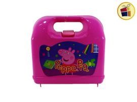 LUNCHERA PLASTICA FORMA MALETIN PERSONAJES 21.5 X 22 CM (002153)