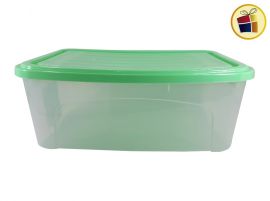 ORGANIZADOR 20 LTS TRANSPARENTE/COLOR CON TAPA GEMPLAST (064210/006429)