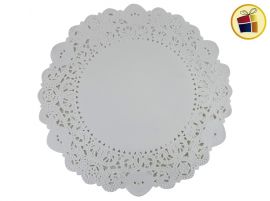 BLONDA 30CM X5 REDONDA BORDADA BLANCA (61771) COMERCIAL DAVIES 