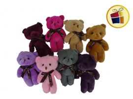LLAVERO OSO PELUCHE CON MOÑO YANI TOYS (44551/7513)