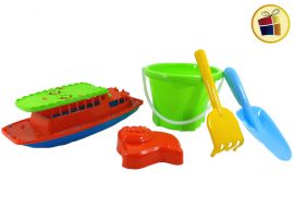 SET PLAYA BALDE+RASTRILLO+PALA+LANCHA+MOLDE JNG (012124/500603)