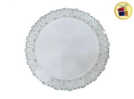 BANDEJA REDONDA 30CM CON BLONDA (CBBR1030/01994)  KOVAL PLAST