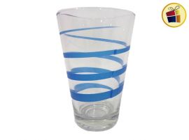 VASO DE VIDRIO TANGO ESPIRAL AZUL 400 CC DURAX (D153/411186)