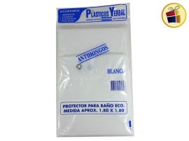 PROTECTOR PARA CORTINA DE BAÑO ECONOMICO 180X180 PERKUL (50121/2254/450367)