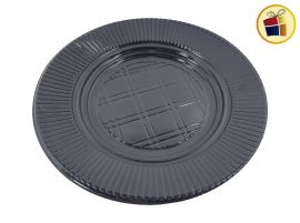 (P.R.C1.C2.F.B.RCIA)PLATO 22 NEGRO X10 GRANDE (77673) PLASTICO SAN ANDRES