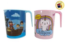 JARRO MUG PLASTICO CON ESTAMPADO  INFANTIL GLAGO (1002D/041819)