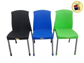 SILLA PLASTICA GALANA CON PATAS DE CAÑO SIN APOLLA BRAZOS QUALITY (40001/040326)