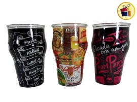 VASO STOUT ESTAMPADO  540CC MATE FABI (039335)