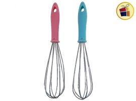 BATIDOR DE MANO 30CM CROMADO REFORZADO MANGO PLASTICO GENESIS (320904/320942/2009)